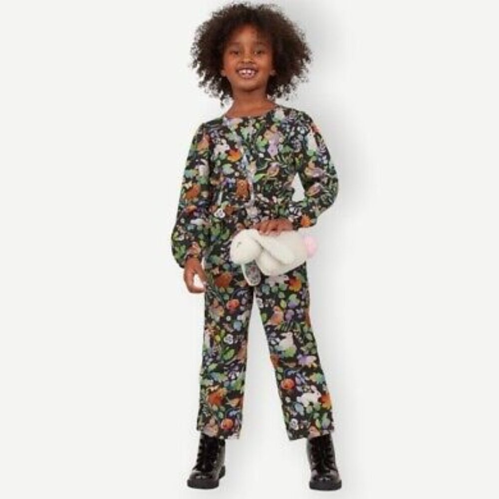 H&M x WHOOLI CHEN | Girl's Forest Animal Jumpsuit